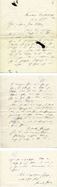 Brief von Ricarda Huch