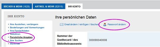 Passwort ändern