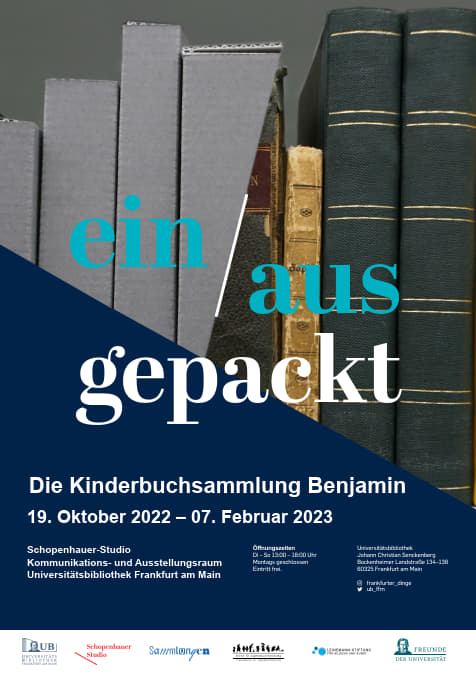 Plakat der Ausstellung "ein/ausgepackt"