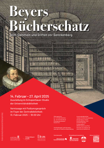 Das Plakat zur Ausstellung "Beyers Bücherschatz"