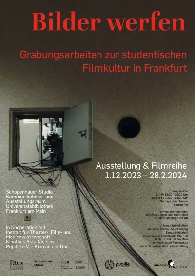 Das Plakat zur Ausstellunge Bilder werfen