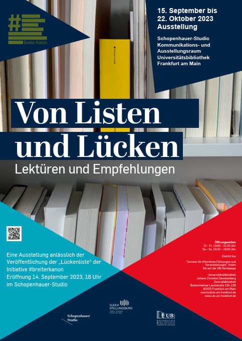 Plakat der Ausstellung "Breiter Kanon"