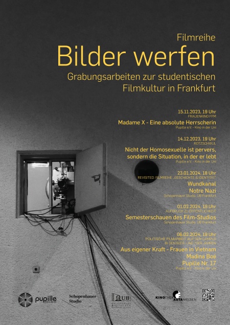 Plakat zur Filmreihe Bilder werfen