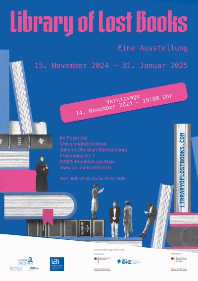 Plakat der Ausstellung "Library of Lost Books"