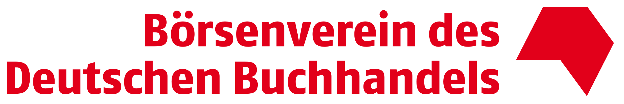 Logo des Börsenvereins des Deutschen Buchhandels in roter Schrift