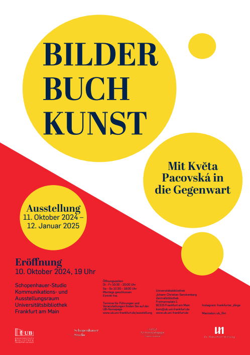 Das Plakat zur Ausstellung "Bilder-Buch-Kunst"