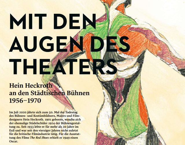 Vorschaubild: Ausschnitt einer Ausstellungstafel der Heckroth-Ausstellung mit dem Titel der Ausstellung