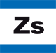 Icon der Zeitschriften, die Buchstaben ZS umrandet von blauen Balken