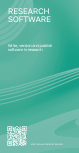 Titelseite des Flyers zu Forschungssoftware