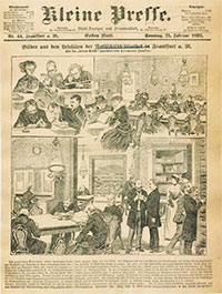 Titelseite der Kleinen Presse vom 21.2.1892