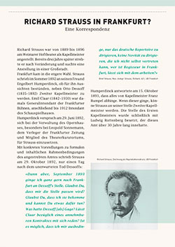 Vorschaubild: Ausschnitt aus einer Ausstellungstafel der Ausstellung zu Richard Strauss