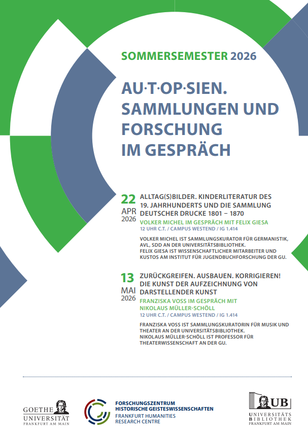 Das Plakat zur Veranstaltungsreihe "Autopsien"
