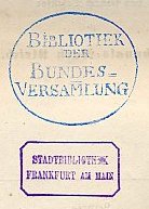 Stempel Bundesbibliothek